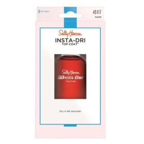 Sally Hansen Insta-dri® Anti-chip Top Coat, Clear, Glossy, 0.45 Fl Oz, Pack of 1