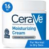 CeraVe Moisturizing Cream, Face Moisturizer & Body Lotion for Normal to Very Dry Skin, 16 oz