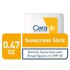 Sunscreen Stick SPF 50 by CeraVe for Unisex - 0.47 oz Sunscreen