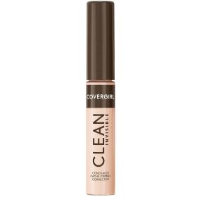 COVERGIRL Clean Invisible Liquid Concealer, 101 Porcelain, 0.23 fl oz