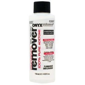 Onyx Professional 100% Pure Acetone Nail Polish Remover 4 fl oz