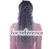 Wavy Curly Wrap Around Ponytail Wig Extension Woman Drawstring Synthetic Hair Extension Fluffy Hairpiece,Black to Grey Halloween Dress Up Cosplay