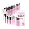 32pcs pink makeup brushes set