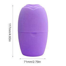 Ice Face Roller, Ice Roller For Face And Eye Beauty, Ice Massage Cup,Reusable Face Massage For Face Skin Care Silicone Ice Stick Face Ice Mold Icing T (Color: Purple)