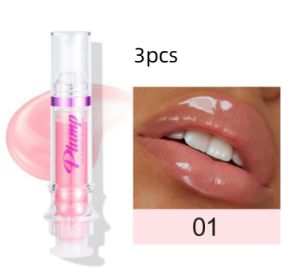 New Tube Lip Rich Lip Color Slightly Spicy Lip Honey Lip Glass Mirror Face Lip Mirror Liquid Lipstick (Option: 1color3pcs)