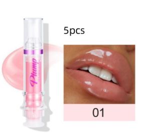 New Tube Lip Rich Lip Color Slightly Spicy Lip Honey Lip Glass Mirror Face Lip Mirror Liquid Lipstick (Option: 1color5pcs)