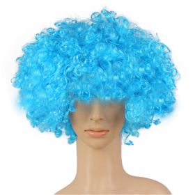 Colorful Clown Costume Wig - Multicolored Clown Wig Costume Accessories for Kids and Adults (Color: Light blue)