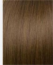 Fashion Wig for Ladies with Corn Perm and Small Curly Hair with Middle Part Bangs (Color: Light brown)