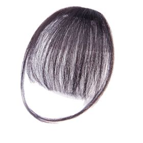 Clip on Bangs Fake Bangs Human Hair Wispy Bangs Clip in Hair Extensions (Color: Color 5)